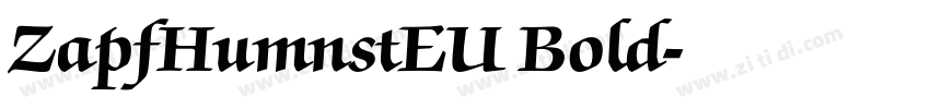 ZapfHumnstEU Bold字体转换 ZapfHumnstEU Bold字体转换
